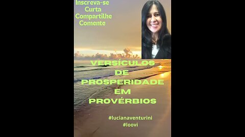 Versículos de prosperidade em provérbios #lucianaventurini #loovi #shorts