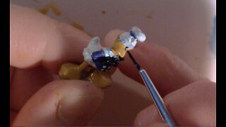 Painting Tiny Disney Pewter Figures with Testors Paints