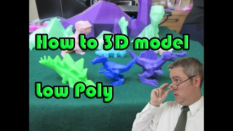 How to 3d model Low Poly in Blender