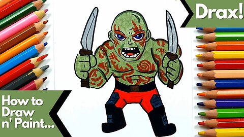 How to Draw and Paint Drax from Guardians of the Galaxy