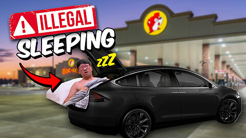 STEALTH CAMPING AT A Buc-ee's IN A TESLA