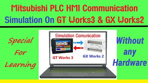 0128 - Simulation communication Mitsubishi plc and hmi without any hardware