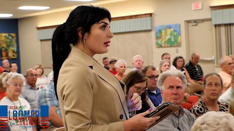 Laura Loomer Questions superintendent's presentation at Lake County REC