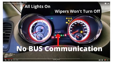 2011 Caravan No Bus Communication