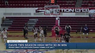 Davis matches season high in Detroit Mercy win