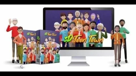 3D Toon Town – Create High-Converting 3D Animated Explainer Videos in Minutes