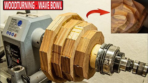 Woodturning - Mother of All Waves Bowl