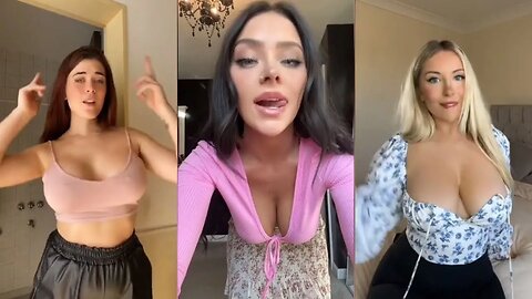 No Bra Challenge - Bouncing Tits, Perfect Boobs, Boobs Teasing, TikTok, Braless