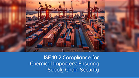 Unlocking the Secrets: ISF 10 2 Compliance for Importers of Chemicals