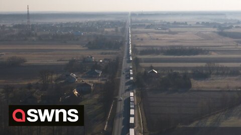 Protesters block trucks at Poland-Belarus border causing 30-mile tailback