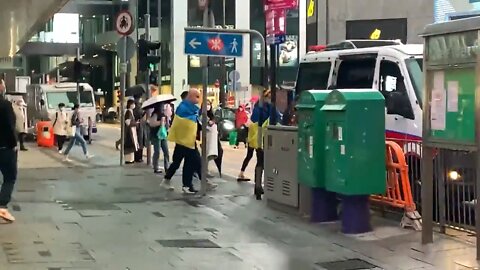 Hong Kong police detained, Ukrainians who wanted to organize a protest.