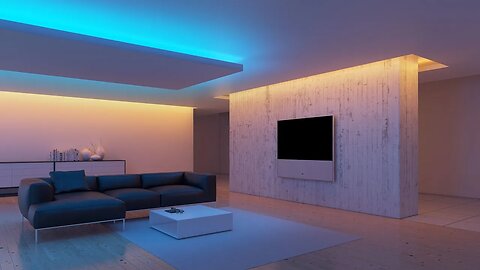 Modern False Ceiling Design Ideas - Illuminated Suspended Ceiling - Plasterboard Ceiling