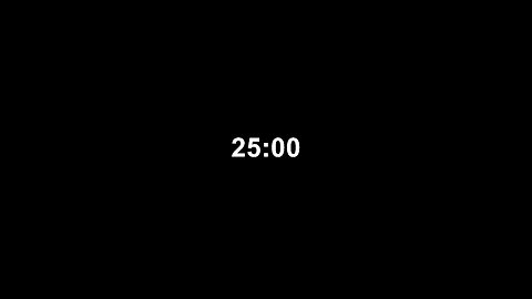 25 Minutes Timer Countdown