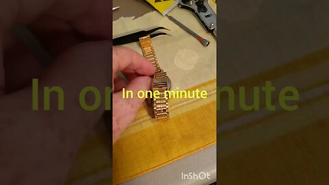 Stopped Automatic watch fixed in one minute. See full video for details.