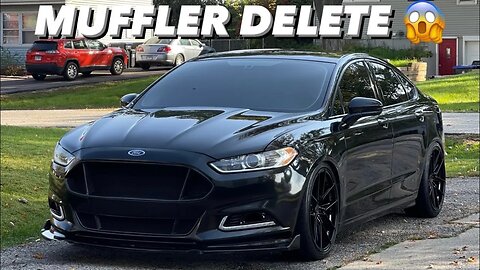 MUFFLER DELETE ON MY FUSION! *SUPER LOUD*