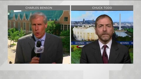 Charles Benson interviews Chuck Todd about the DNC virtual convention