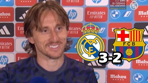 LA REACCION DE MODRIC Y LUCAS VAZQUEZ TRAS LA VICTORIA EN EL CLASICO REAL MADRID 3-2 FC BARCELONA