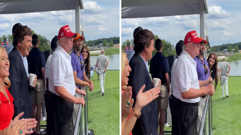 Video Of Trump Goes Viral After ‘Let’s Go Brandon’ Chant Breaks Out At LIV Golf.