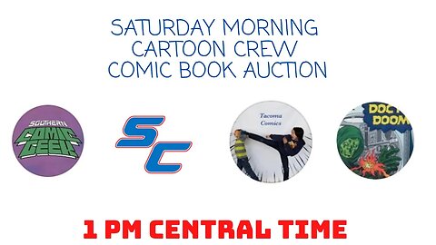 SATURDAY MORNING CARTOON CREW COMIC BOOK AUCTION ON THE CHEAP $$