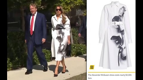 President Trump & FLOTUS Melania Vote in Florida Dress Semaphore - 3 19 2024