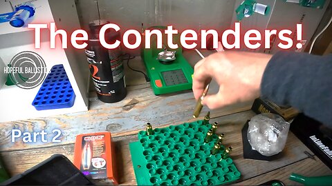 Hornady ELDX vs Nosler Partition: Part 2 "The Contenders"