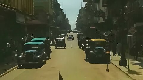 1930 San Francisco Chinatown & Ferry terminal Time Machine 4K 60 fps colorized.