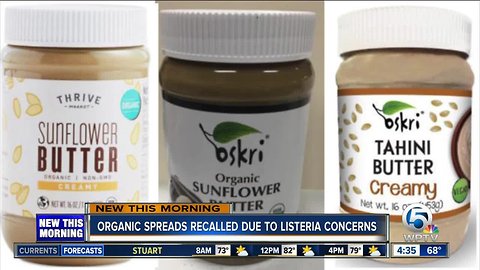 Oskri Organics recalls sunflower and tahini butter after customer finds listeria