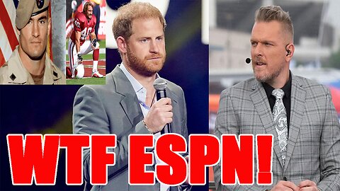 Pat McAfee DESTROYS ESPN for giving Prince Harry the Pat Tillman Award at ESPYS!