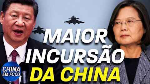 Frota chinesa de jatos patrulham Taiwan; EUA: porta-aviões no Mar do Sul da China