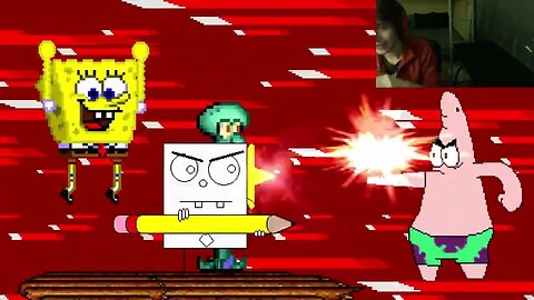 SpongeBob SquarePants Characters (SpongeBob, Squidward, And DoodleBob) VS The Whale In A Battle