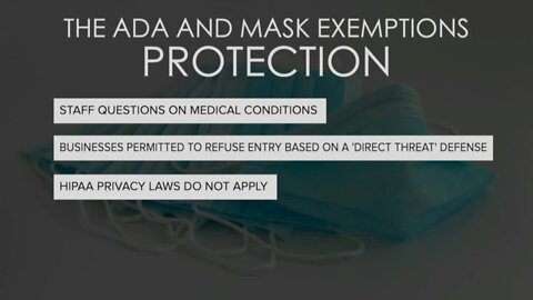 Conditions that qualify as mask exemptions have smaller scope than many realize