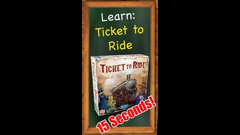 Learn Ticket to Ride in 15 seconds #shorts