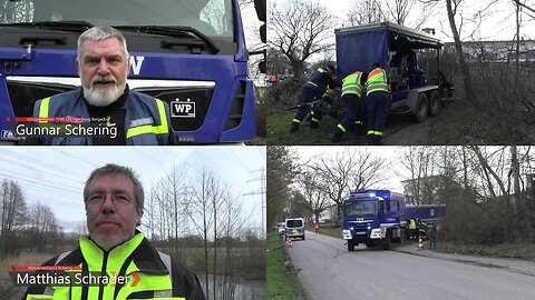 🔵[WASSER] Bergedorf: THW muss Regenrückhaltebecken abpumpen