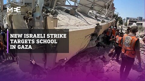 Israeli strike targets school sheltering displaced civilians in Gaza