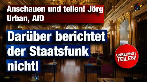 Anschauen und teilen Komma! Jörg Urban, AfD