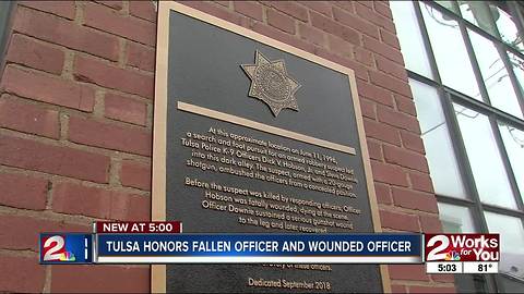 Tulsa honors fallen, wounded officer