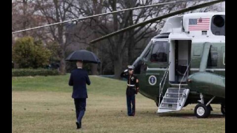 Watch: Biden Flees to Delaware Beach House After Breaking Huge Campaign Promise