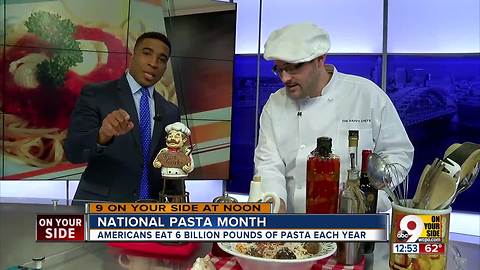 Chef Kyle from The Happy Chefs talks about National Pasta Month on 9 On Your Side at noon