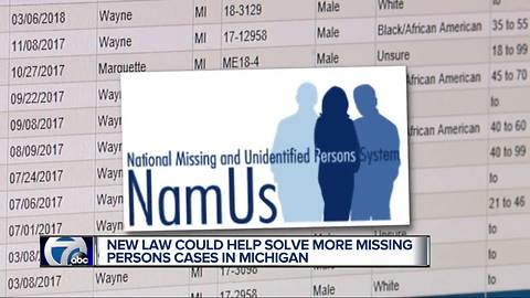 New law takes effect in July aimed at solving missing persons cases