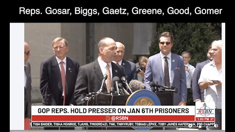 Congressmen Hold Press Conference - Are denied access to the DC Jail