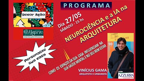 Programa Decor Ação com Vinícius Gama.