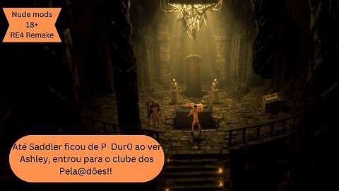 RE 4 Remake Nude Mod 18+ | Deu a louca em todo mundo, até Saddle entrou para o clube dos pela@dões!