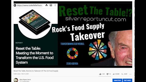 Reset The Table, Rockefeller's Plan To Takeover The US Food Supply