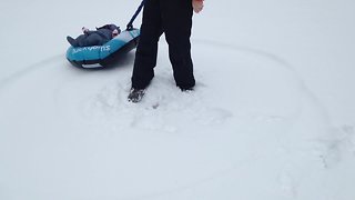 Baby's First Snowfall