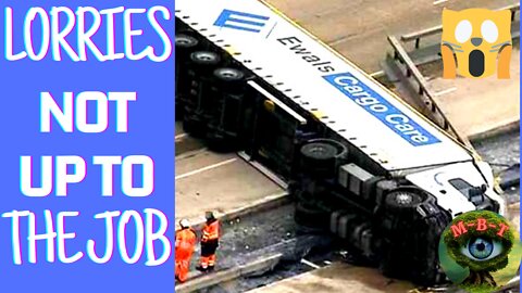 LORRY FAILS AND CRASHES