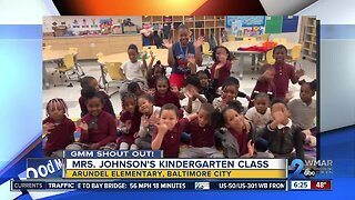 Good morning from Mrs. Johnson's kindergarten class at Arundel Elementary!