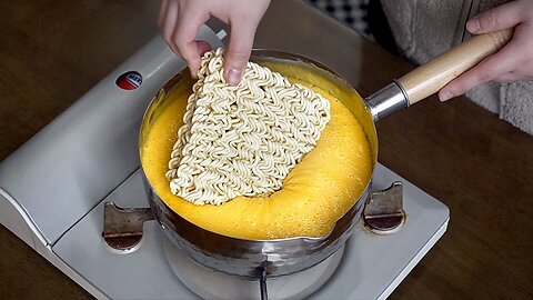 I Boiled Fire Noodles with 100 slices of cheese