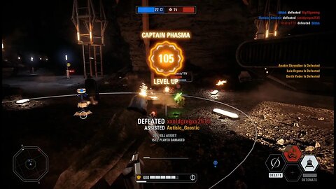 Iden, Phasma, and Palpatine - 17,954 Score & 18 Kills - Heroes Vs Villains - Crait - Battlefront II