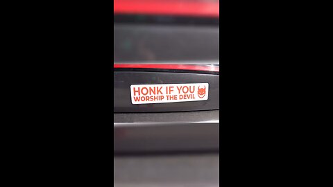 Honk if you worship the Devil