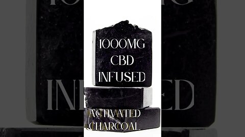 Activated Charcoal 1000mg CBD Soap Bars: Black & Gold Natural Indulgence (BGNI) CBD Skincare